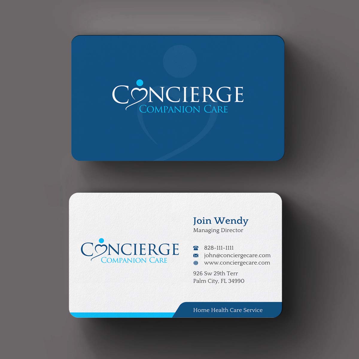 Business Card Design by INDIAN_Ashok for Concierge Companion Care | Design #23963889