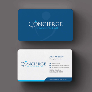 Business Card Design by INDIAN_Ashok for Concierge Companion Care | Design: #23963889
