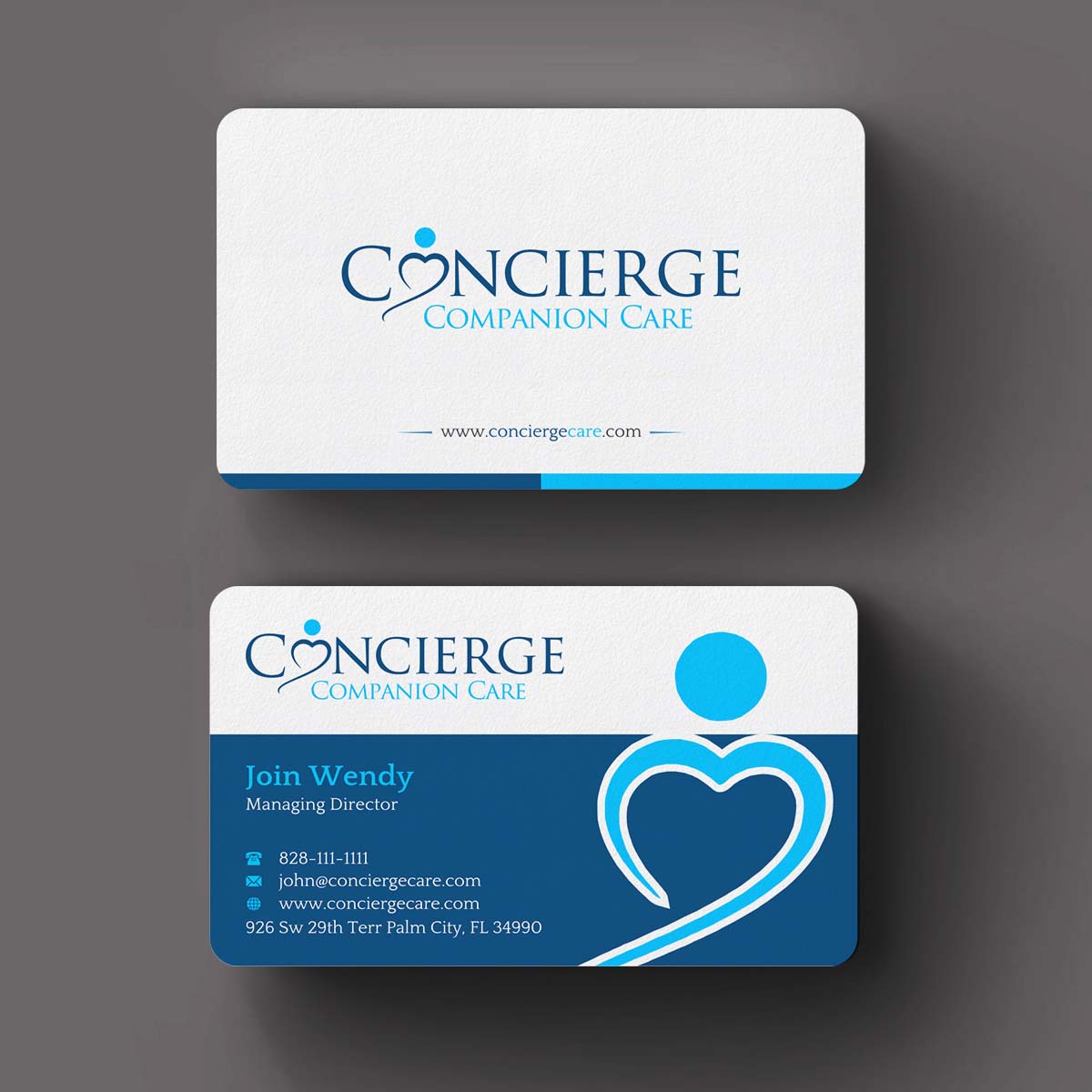 Business Card Design by INDIAN_Ashok for Concierge Companion Care | Design #23963898