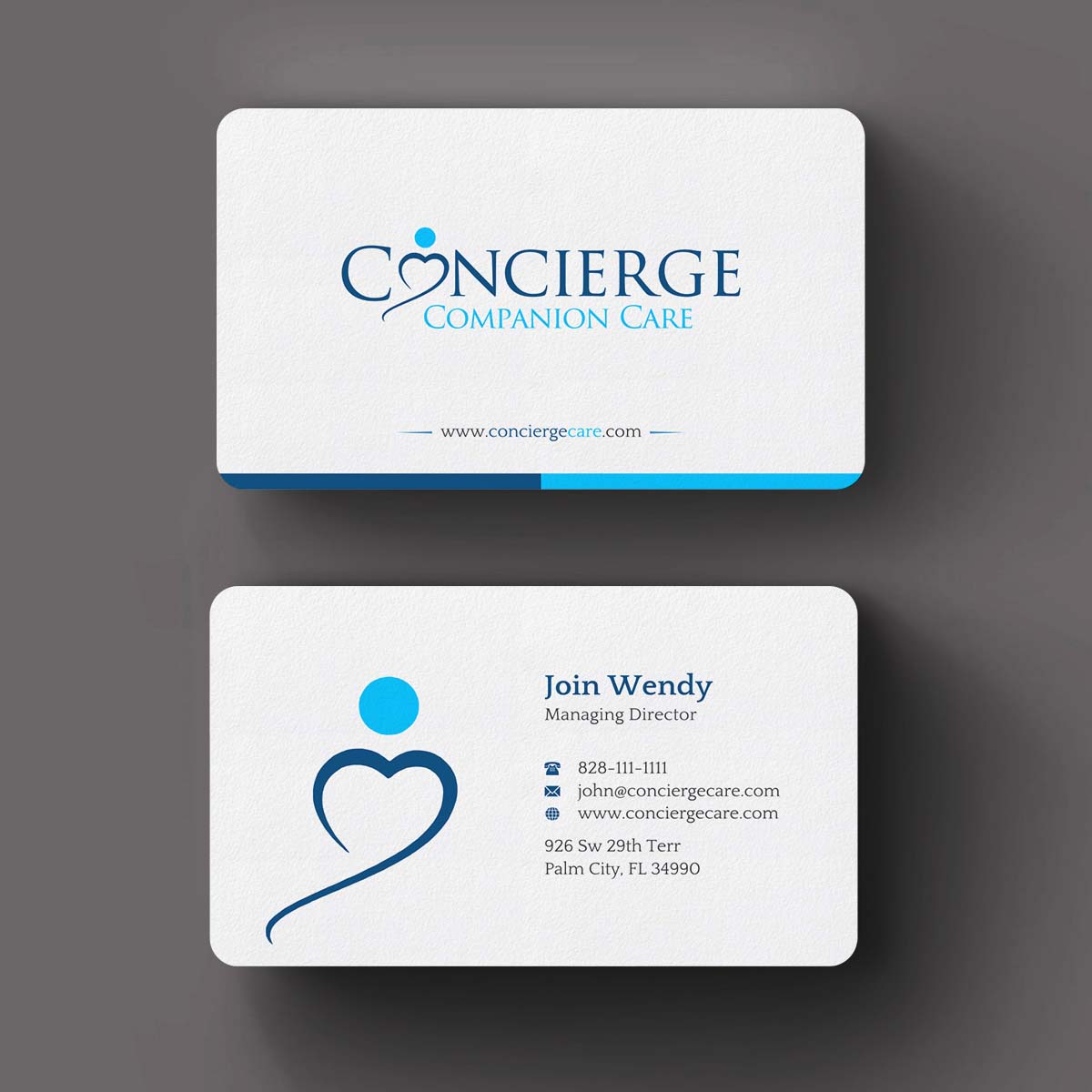 Diseño de Tarjeta de Presentación por INDIAN_Ashok para Concierge Companion Care | Diseño #23963899