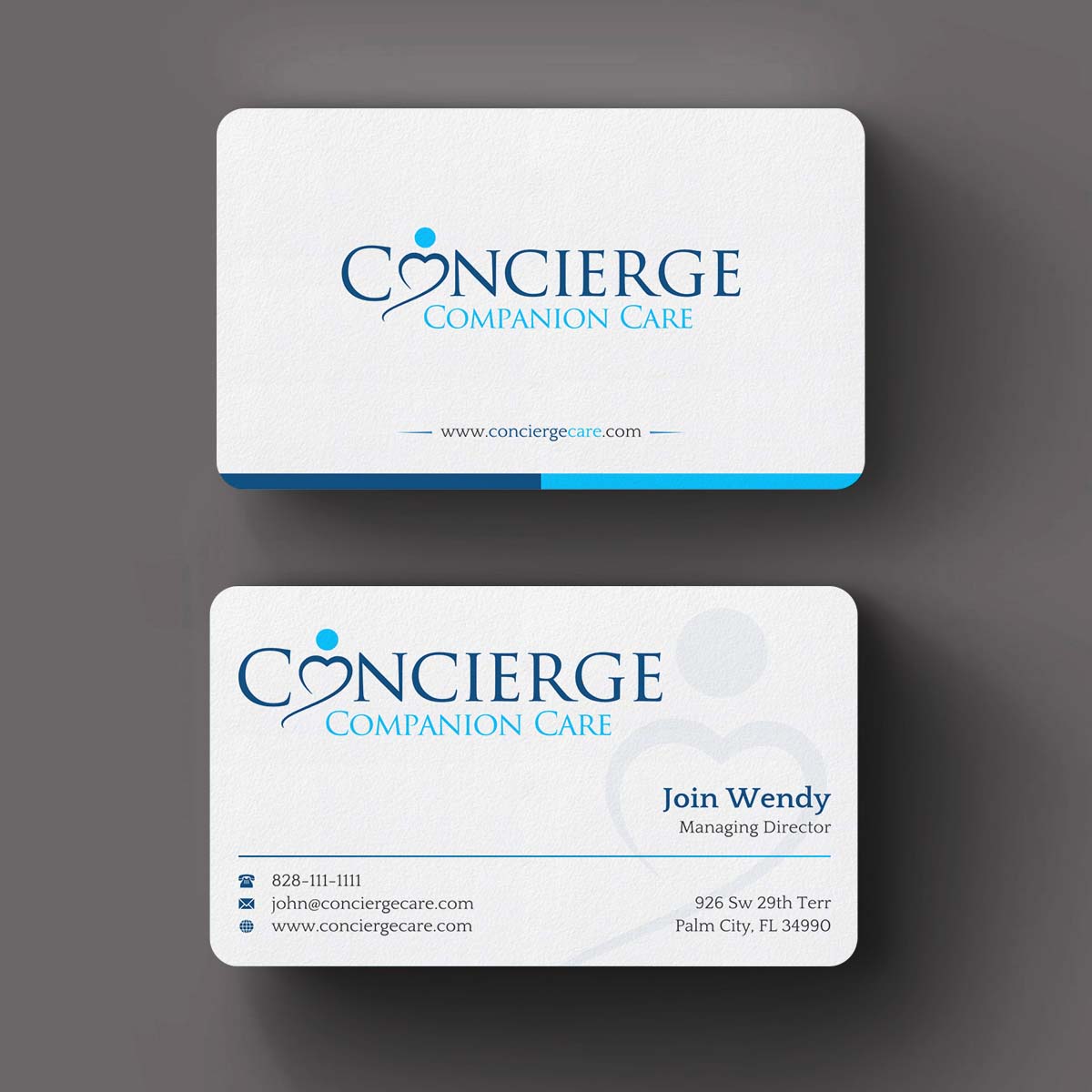 Business Card Design by INDIAN_Ashok for Concierge Companion Care | Design #23963906