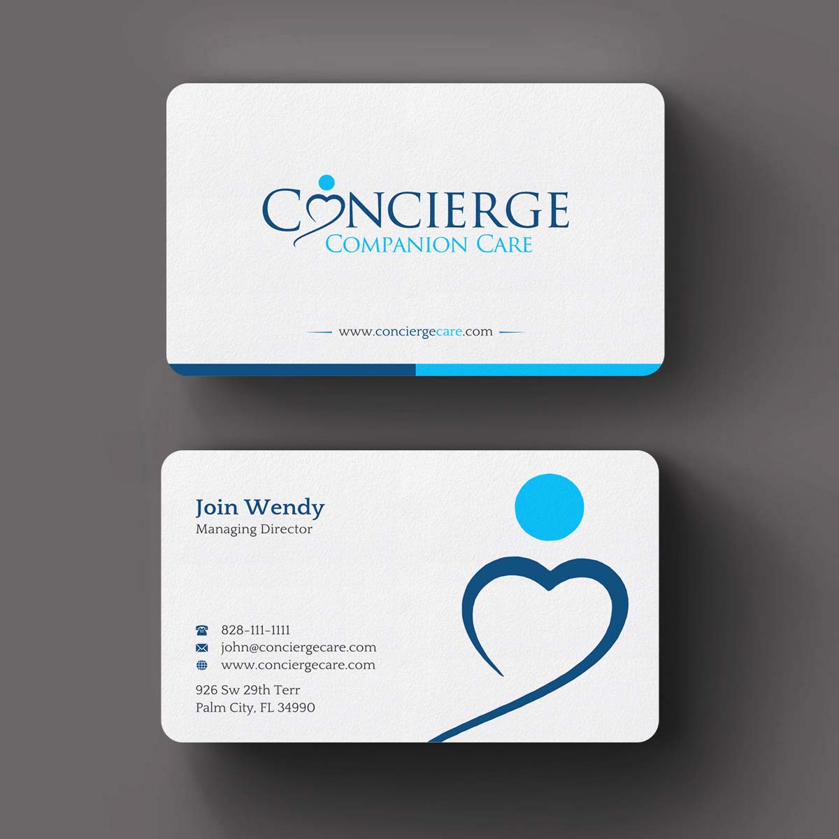 Diseño de Tarjeta de Presentación por INDIAN_Ashok para Concierge Companion Care | Diseño #23963907