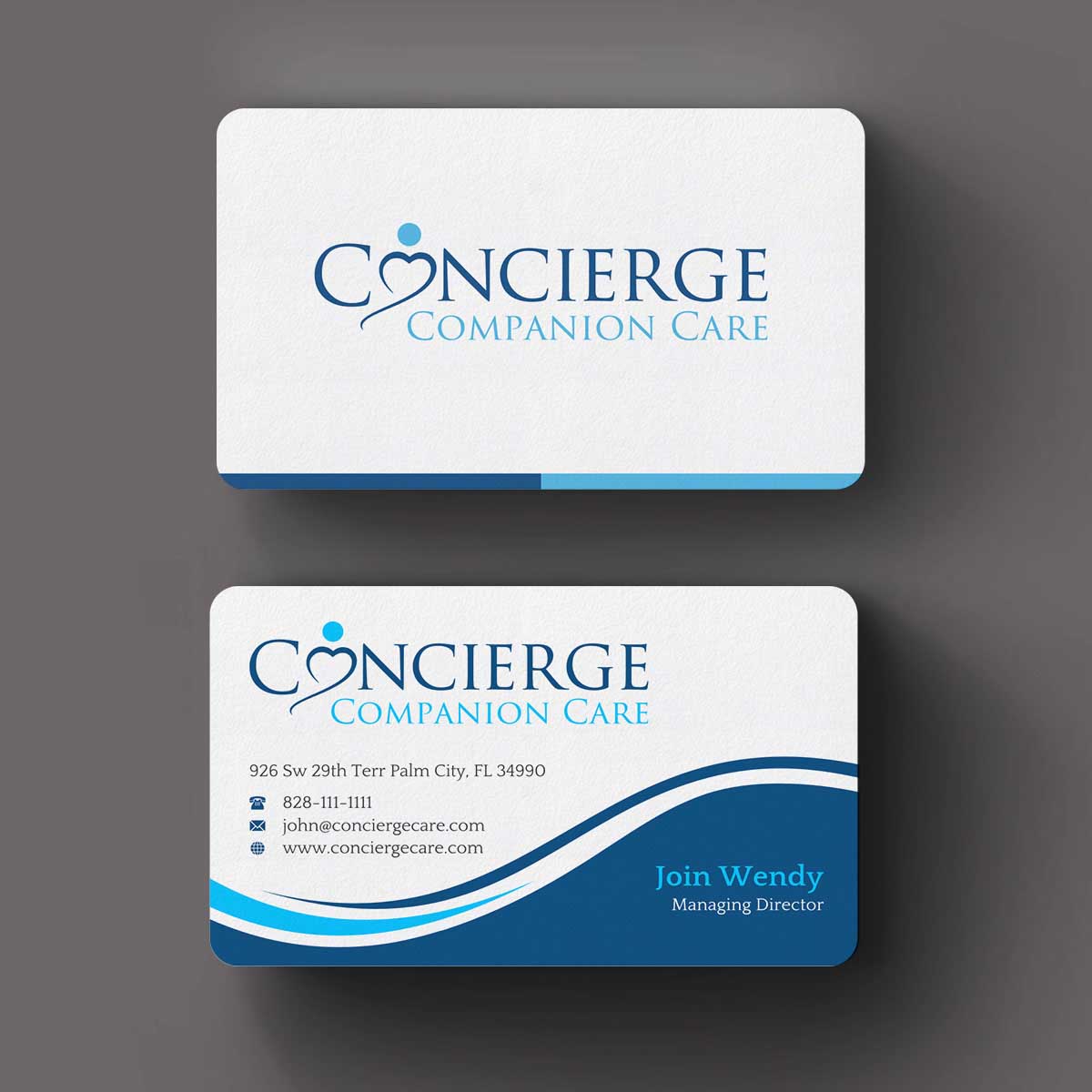 Business Card Design by INDIAN_Ashok for Concierge Companion Care | Design: #24155790