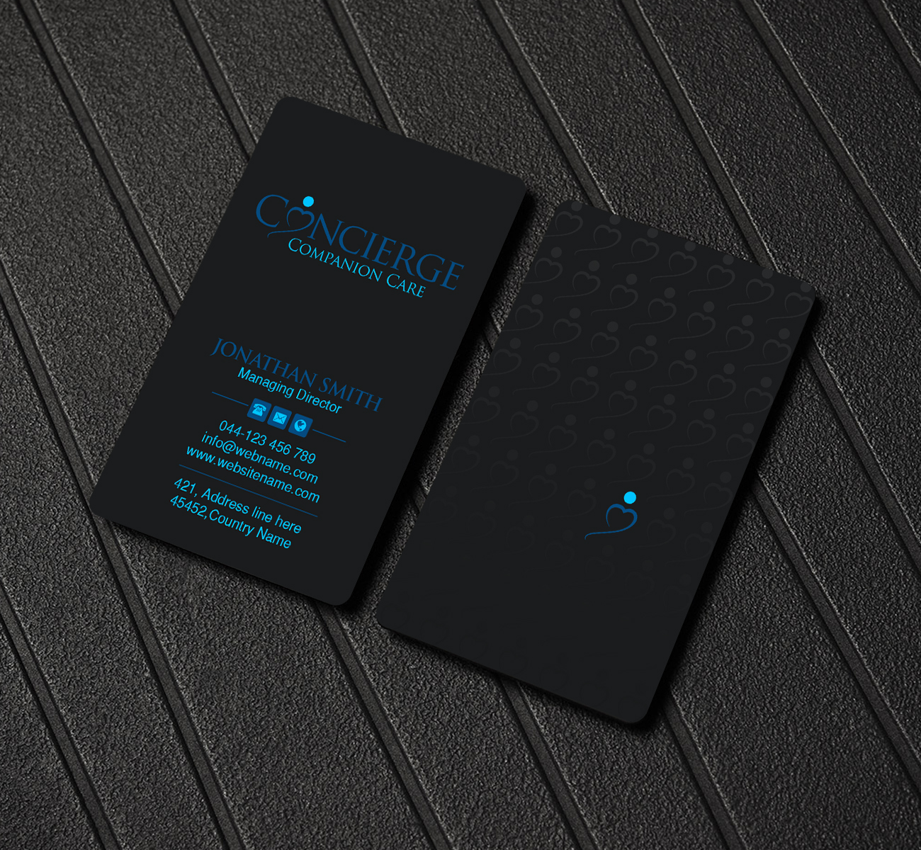 Visitenkarten-Design von Creations Box 2015 für Concierge Companion Care | Design #23960440