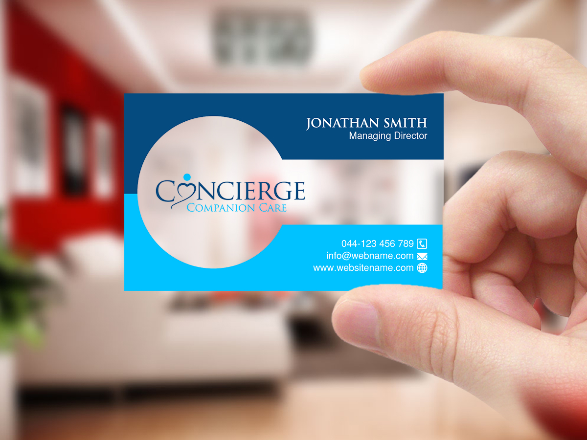 Diseño de Tarjeta de Presentación por Creations Box 2015 para Concierge Companion Care | Diseño #23964711