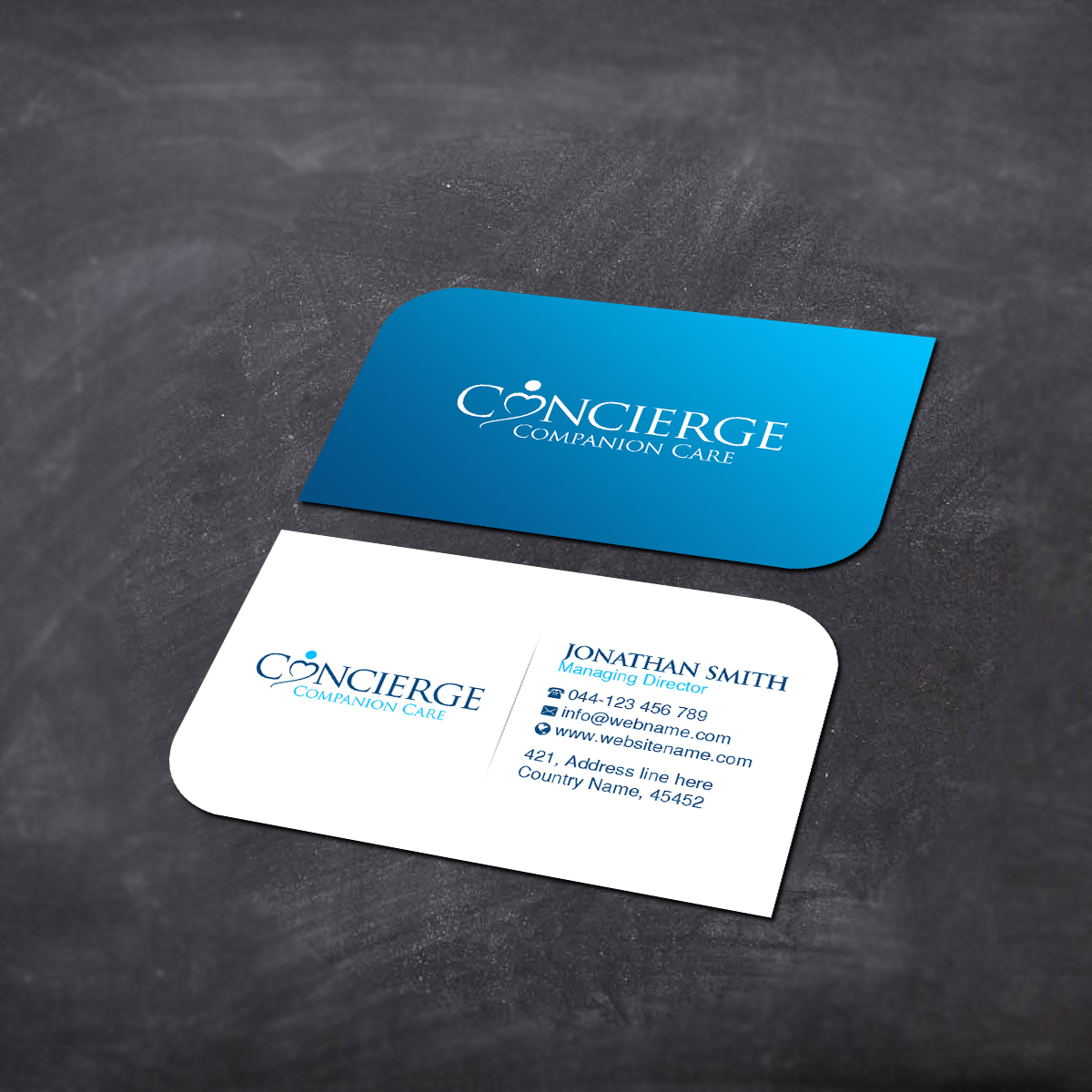 Business Card Design by Creations Box 2015 for Concierge Companion Care | Design #23964727