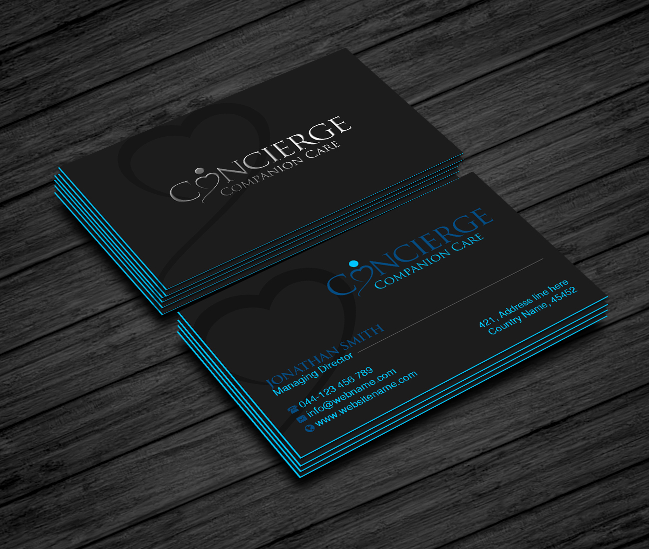 Business Card Design by Creations Box 2015 for Concierge Companion Care | Design #23964728
