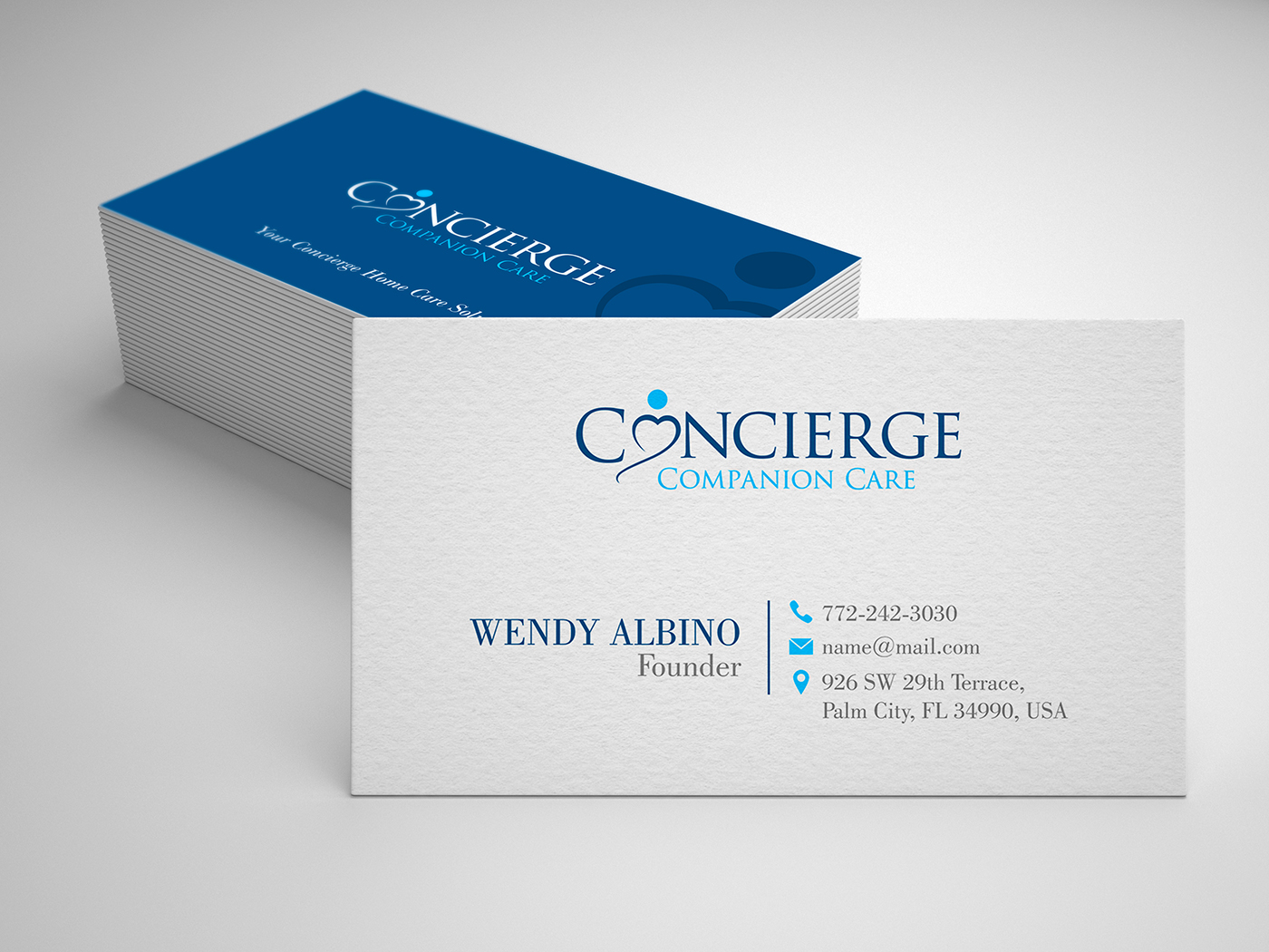 Business Card Design by Zeph Design for Concierge Companion Care | Design #23963517