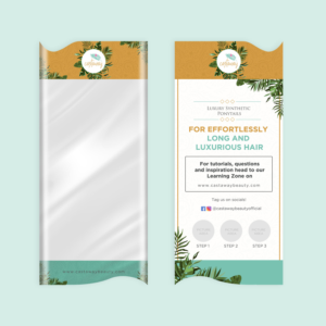 900mm double sided Card Ponytail Insert for hair | Flyer-Design von Deepak_9_Malhotra