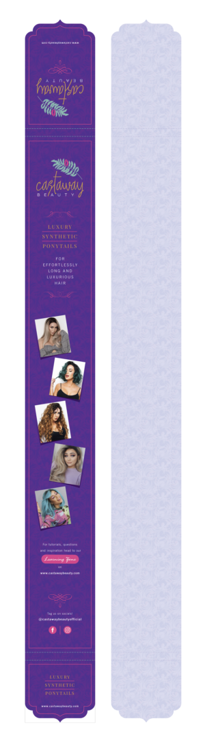900mm double sided Card Ponytail Insert for hair | Flyer-Design von atularts