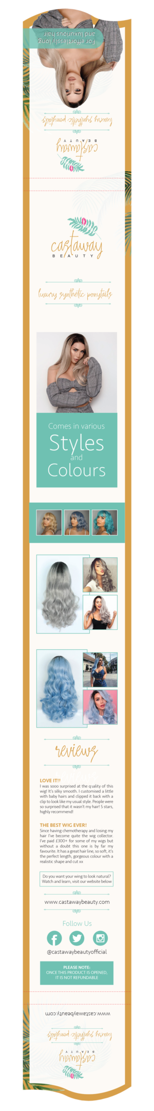 Flyer-Design von Creative D2024 für CASTAWAYBEAUTY LIMITED | Design: #23979260
