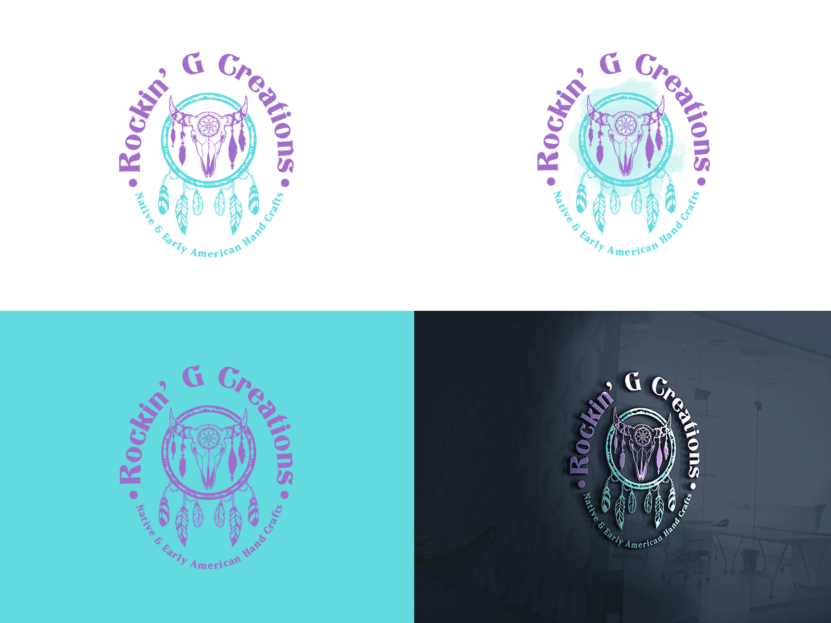 Diseño de Logo por Slant Line Media para Rockin G Creations | Diseño #23968660