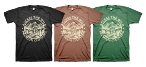 Vintage or retro hunting/outdoors shirt | Design de T-shirt par badpixelarts