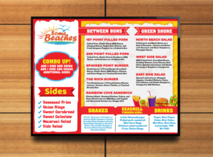 Digital Menu Board for Restaurant | Schilder-Design von SAI DESIGNS