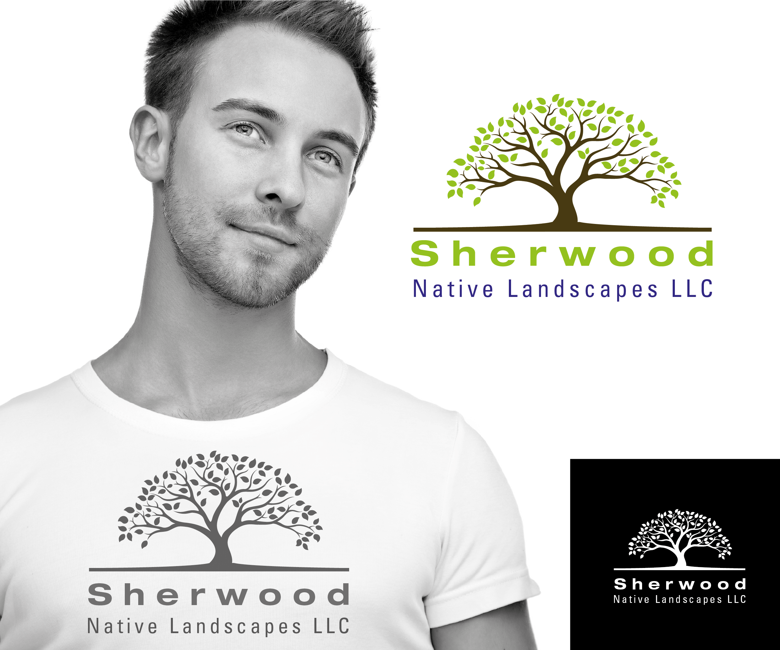 Logo Design by mariosigncom for Sherwood Native Landscapes LLC | Design #23989540