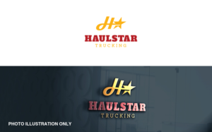 Haulstar Trucking | Logo Design by MT