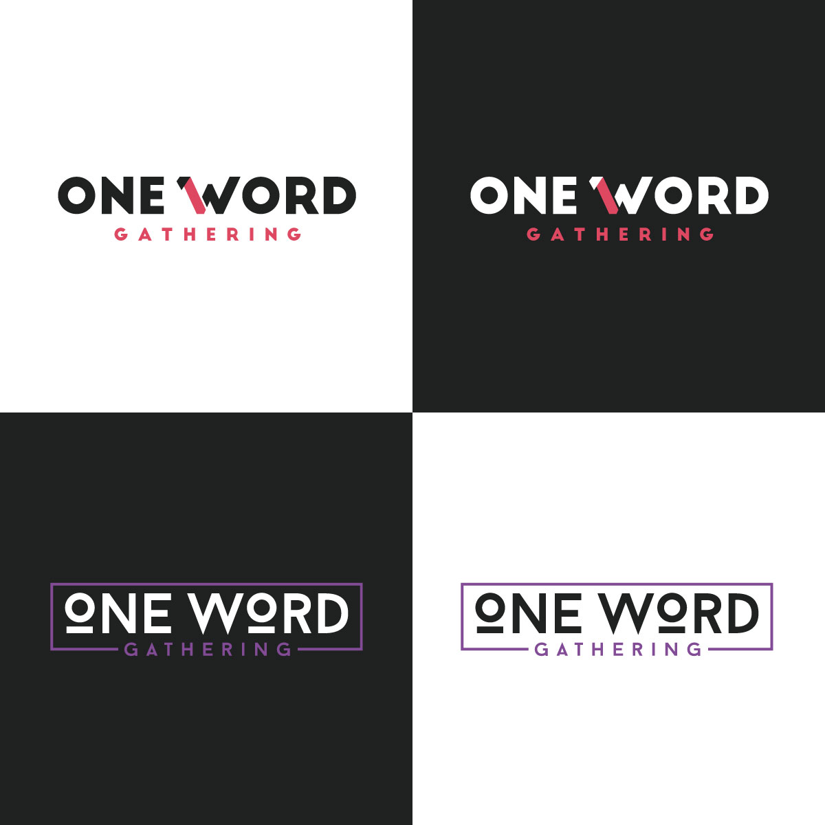 Logo Design by Rii for One Word Gathering | Design #23978837