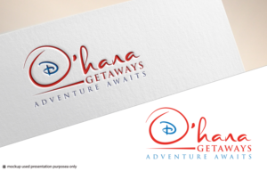 O'hana Getaways/Adventure awaits | Logo Design by Juli creation