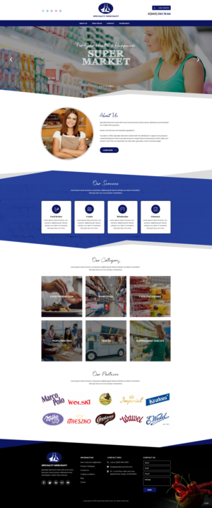 Food broker, trader, wholesaler, liquidator looking for a 5 pages website | Web Design by pentaxial