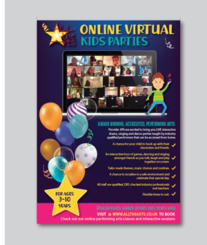 VIRTUAL KIDS PARTIES for ages 3-10 years  | Design de Flyer par alex989