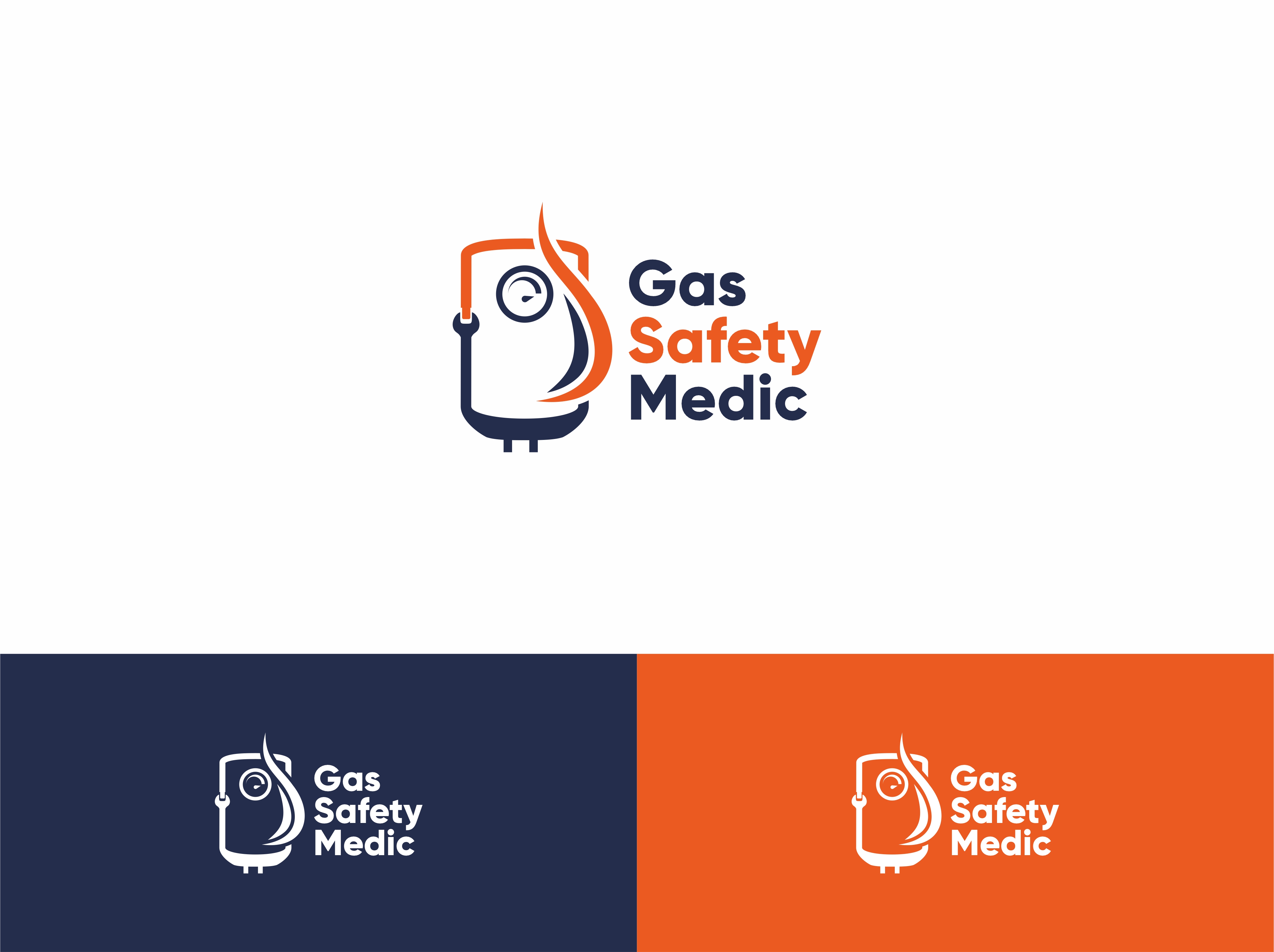 Logo Design by Lucky Clover for Gas safety medic | Design: #24009176