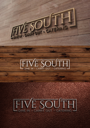 Five South  Dine in - Carry out - catering | Logo Design by DesIcon