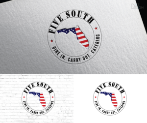 Five South  Dine in - Carry out - catering | Logo Design by Dot Design 3
