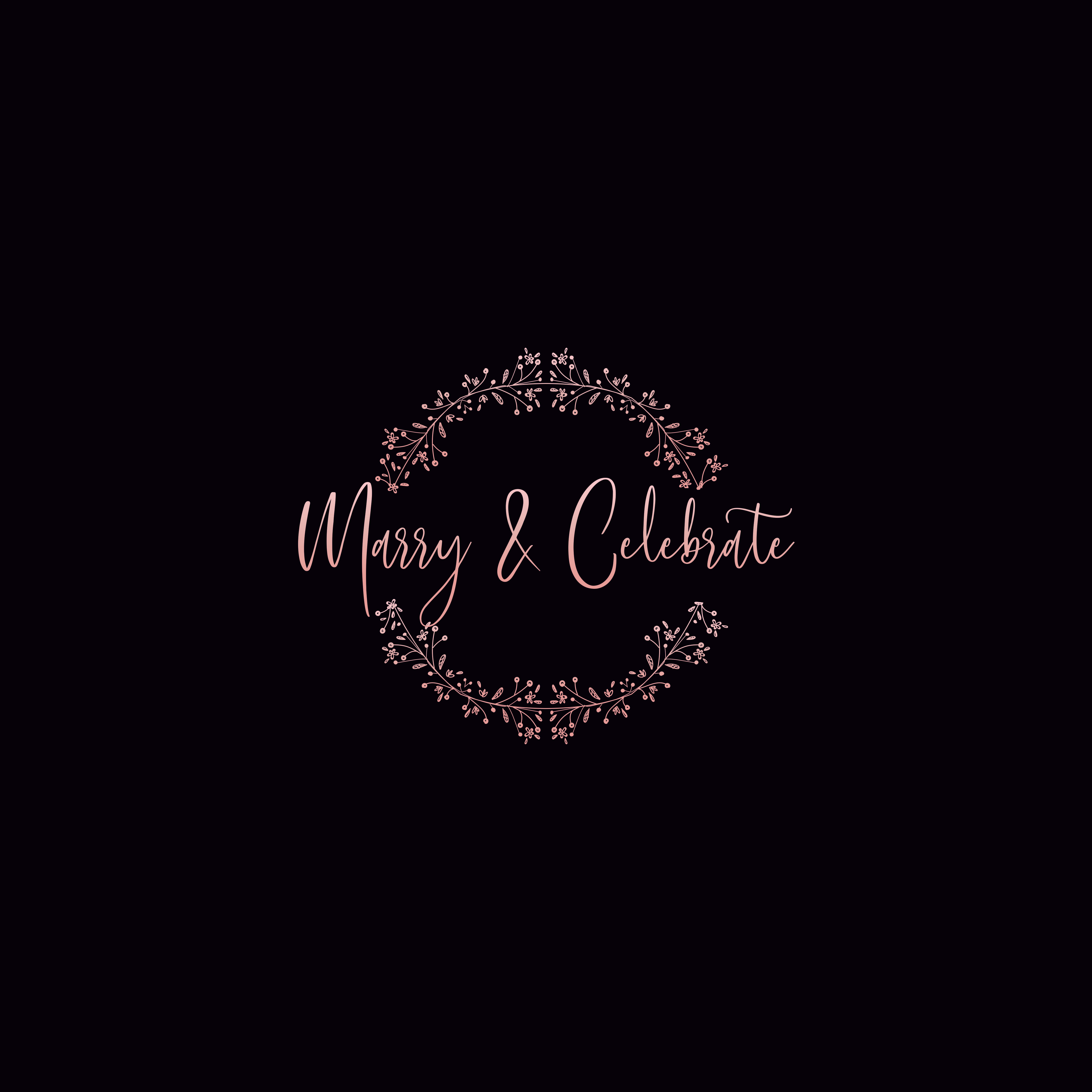 Logo Design by 4AD for Marry & Celebrate  | Design #23984662