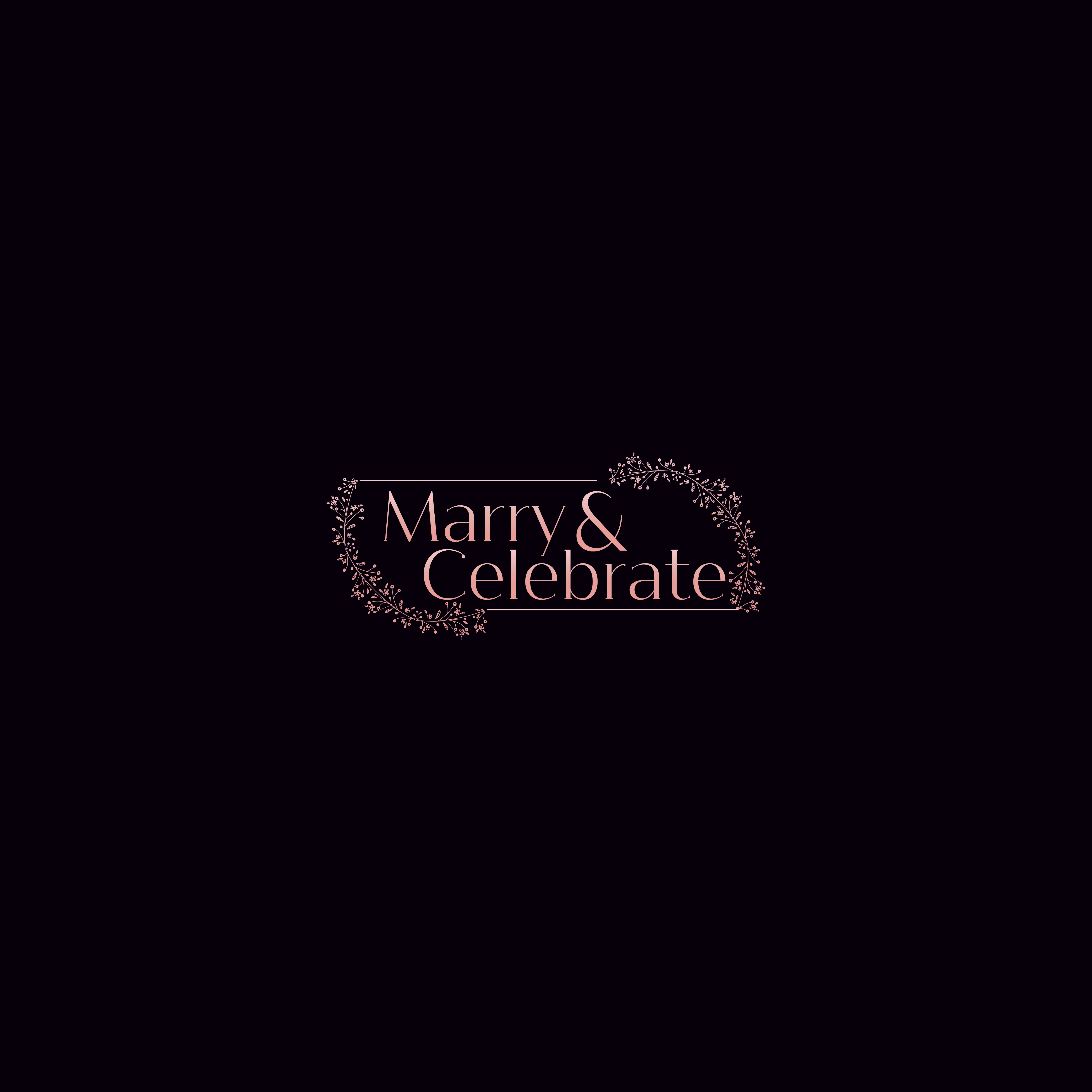 Logo Design by 4AD for Marry & Celebrate  | Design #23984904