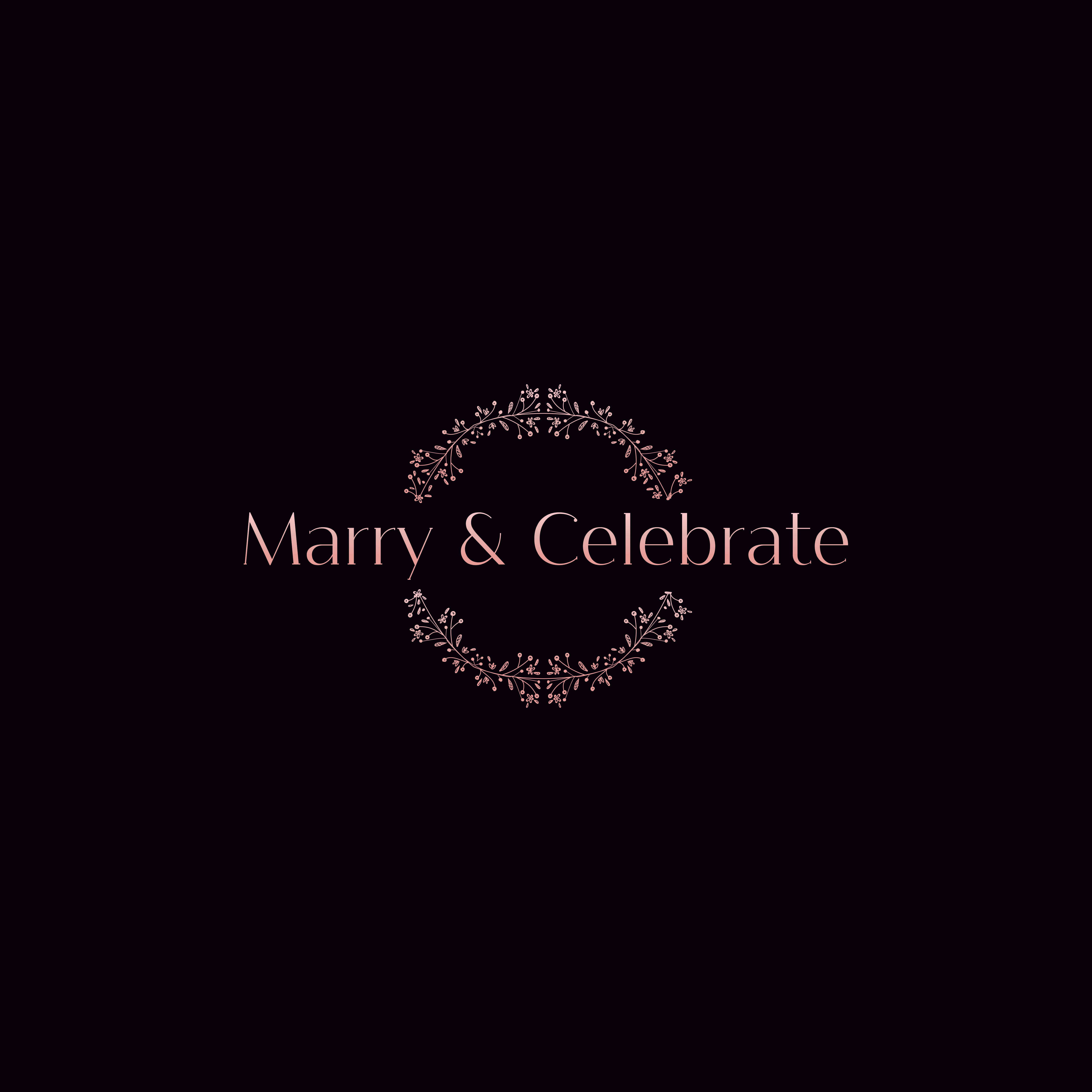 Logo Design by 4AD for Marry & Celebrate  | Design #23984905