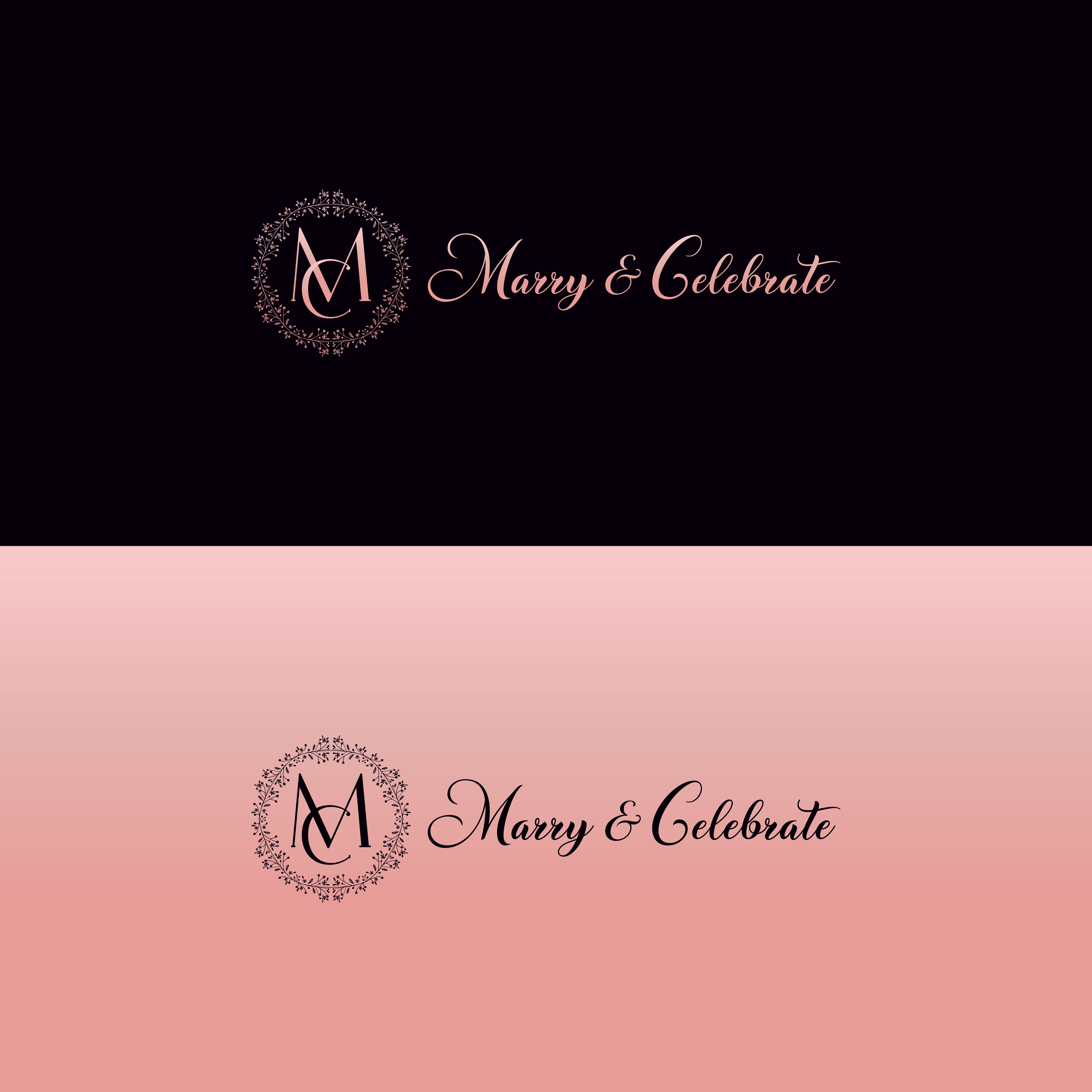 Logo Design by 4AD for Marry & Celebrate  | Design #23984906