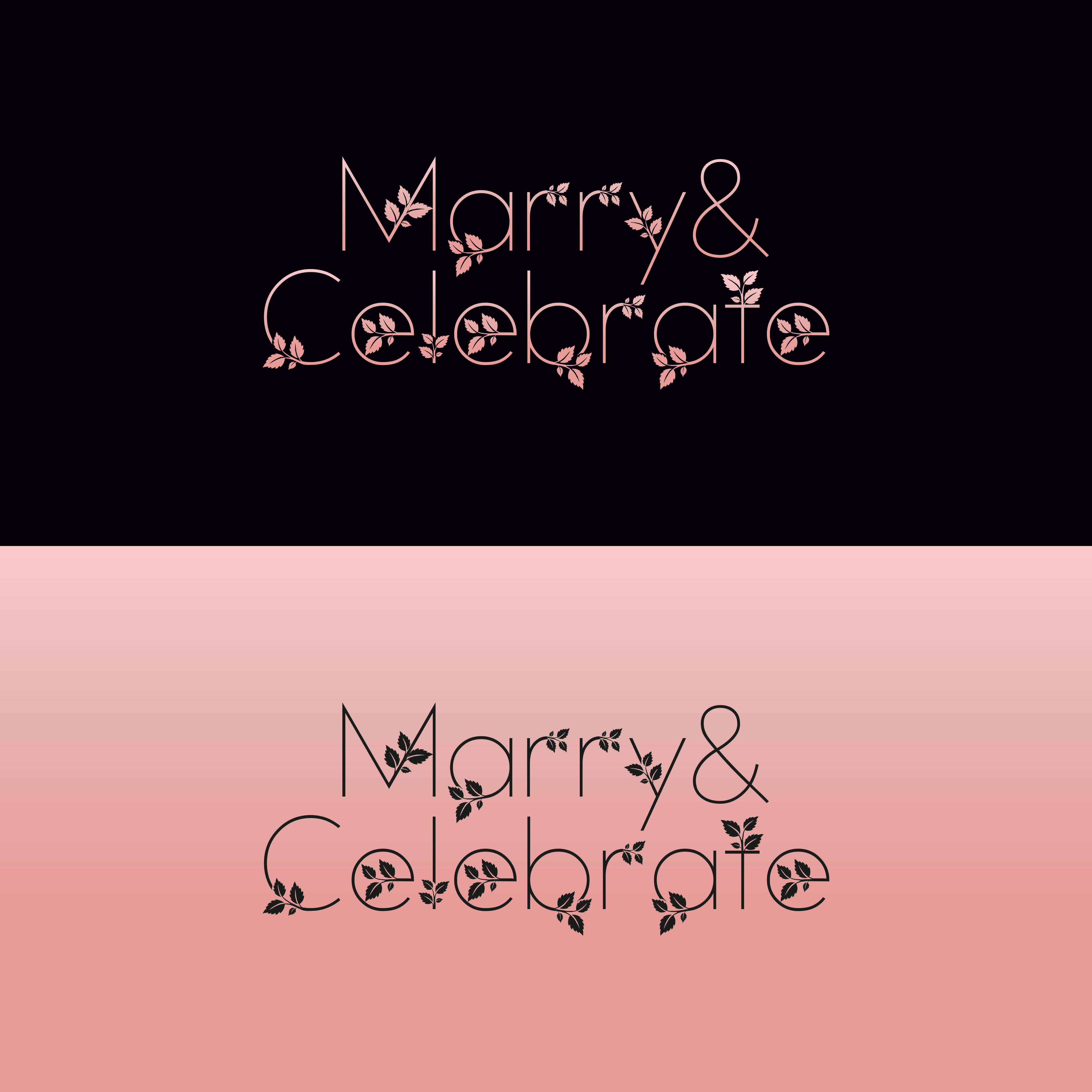 Logo Design by 4AD for Marry & Celebrate  | Design #23984914