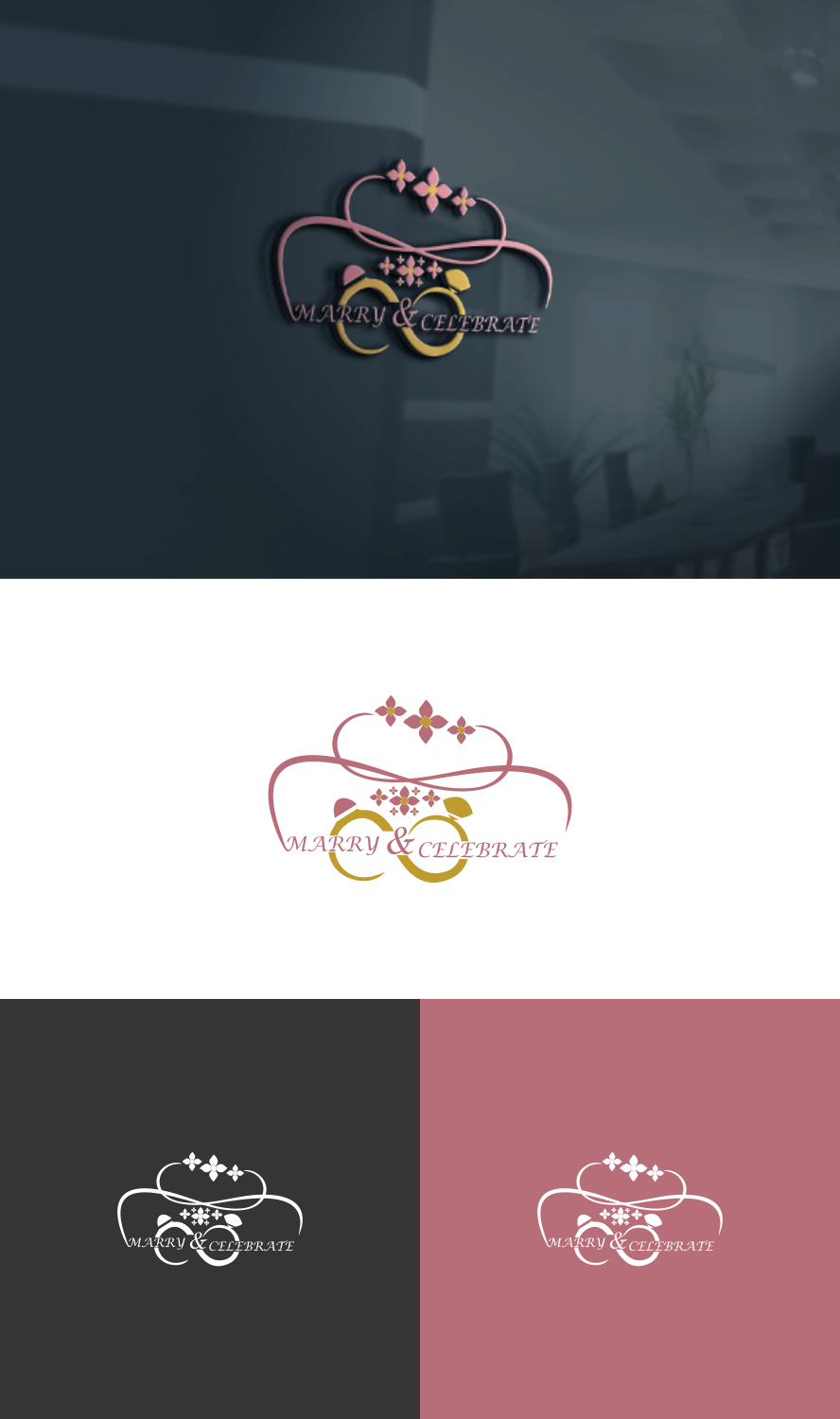 Logo Design by art0_MORO for Marry & Celebrate  | Design #23988992