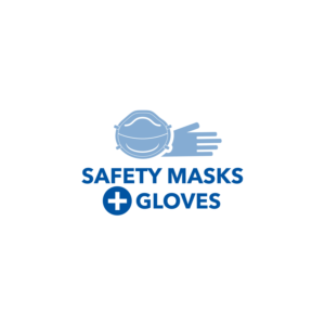SAFETY MASKS AND GLOVES | Logo Design by simple mind