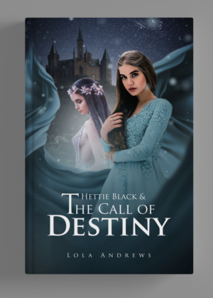 Create a book cover for lesbian comedy fantasy "Hettie Black and the Call of Destiny" | Buchumschlag Design von SAI DESIGNS