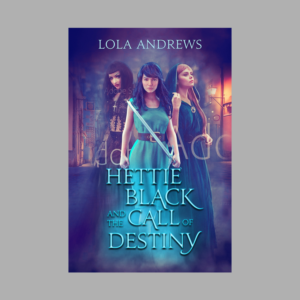 Create a book cover for lesbian comedy fantasy "Hettie Black and the Call of Destiny" | Buchumschlag Design von dienel96