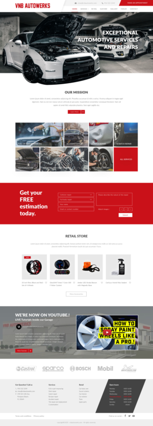 VNB Autowerks Automotive Repair and Service Shop | Web-Design von Derek Media