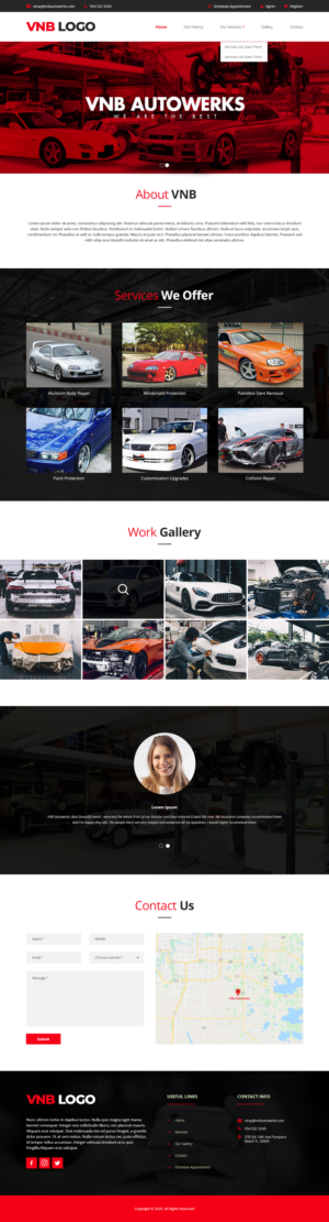 Web Design by Amrinder Designer for VNB DZN | Design: #24025554