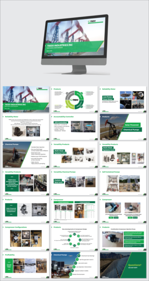 PowerPoint Design by Flatmilter for TRIDO Industries | Design: #24027937