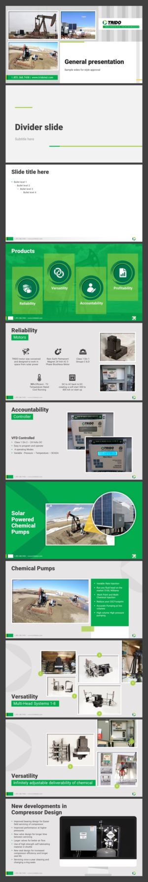 TRIDO Industries PP Presentation | Design de PowerPoint par dhuruvam