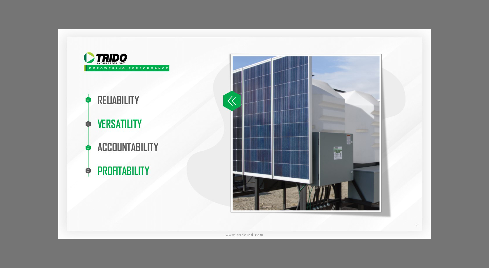 PowerPoint Design by Grafix Hive for TRIDO Industries | Design #24025980
