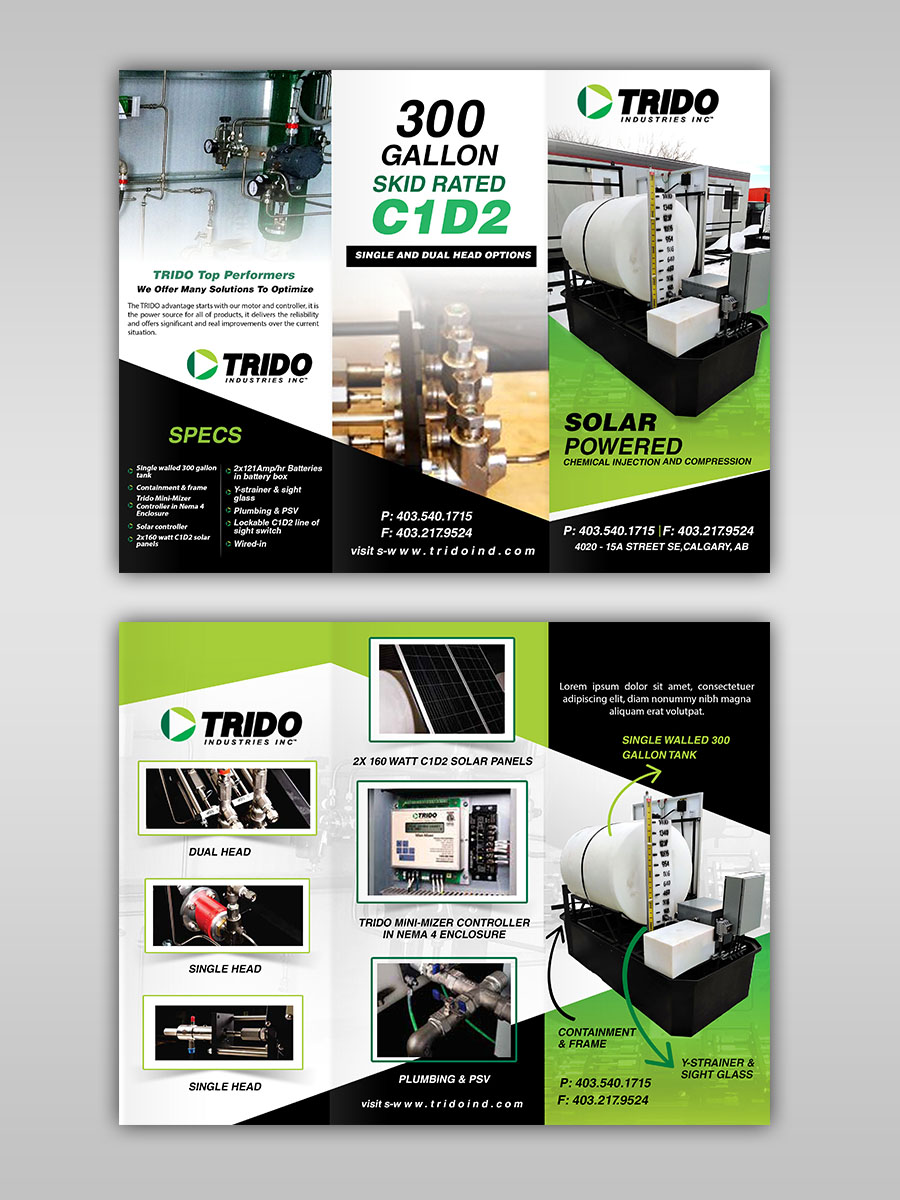 Brochure Design by n214008 for TRIDO Industries | Design #24020693
