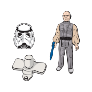 Custom Graphic Icons for Vintage Kenner Star Wars Weapons and Accessories | Grafik-Design von Samantha Ward Design