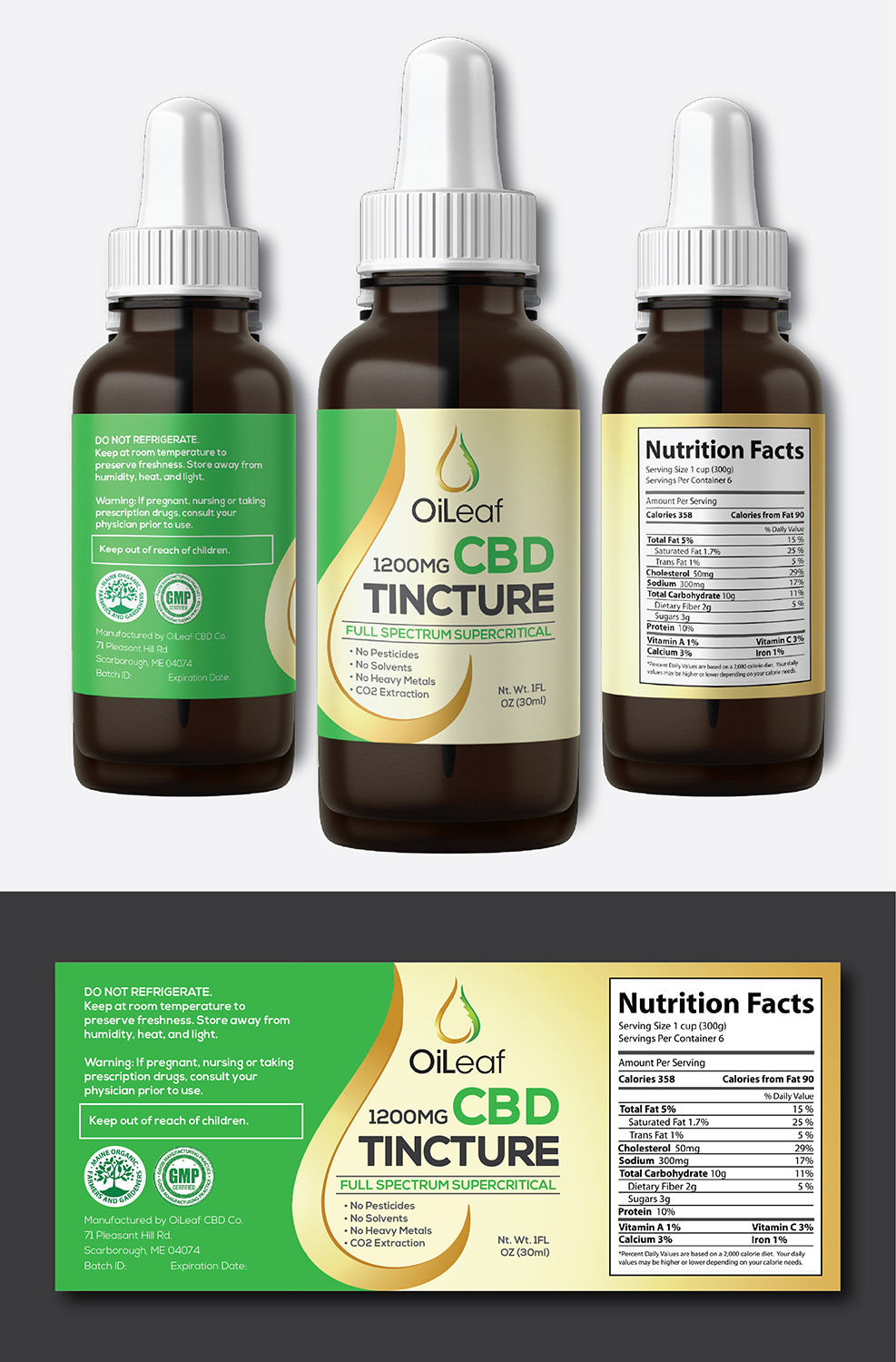 Label Design by Deziners Zone for OiLeaf | Design #24003432