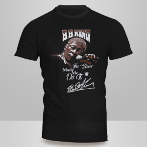B.B. King Signature and Stylized Graphic Tees celebrating B.B. King. | Diseño de Camiseta por Kero