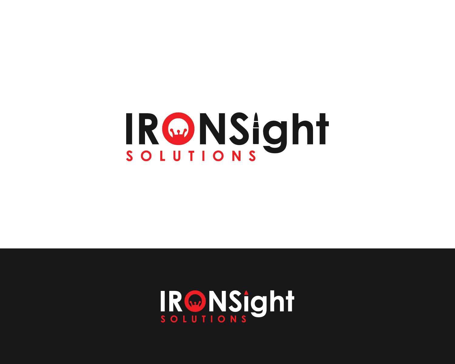 Logo Design by MAWBM for IRONSight Solutions | Design #24044008