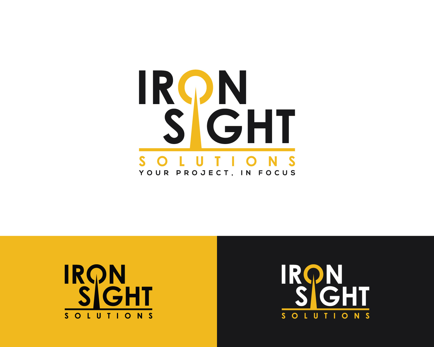 Logo Design by MAWBM for IRONSight Solutions | Design #24047356