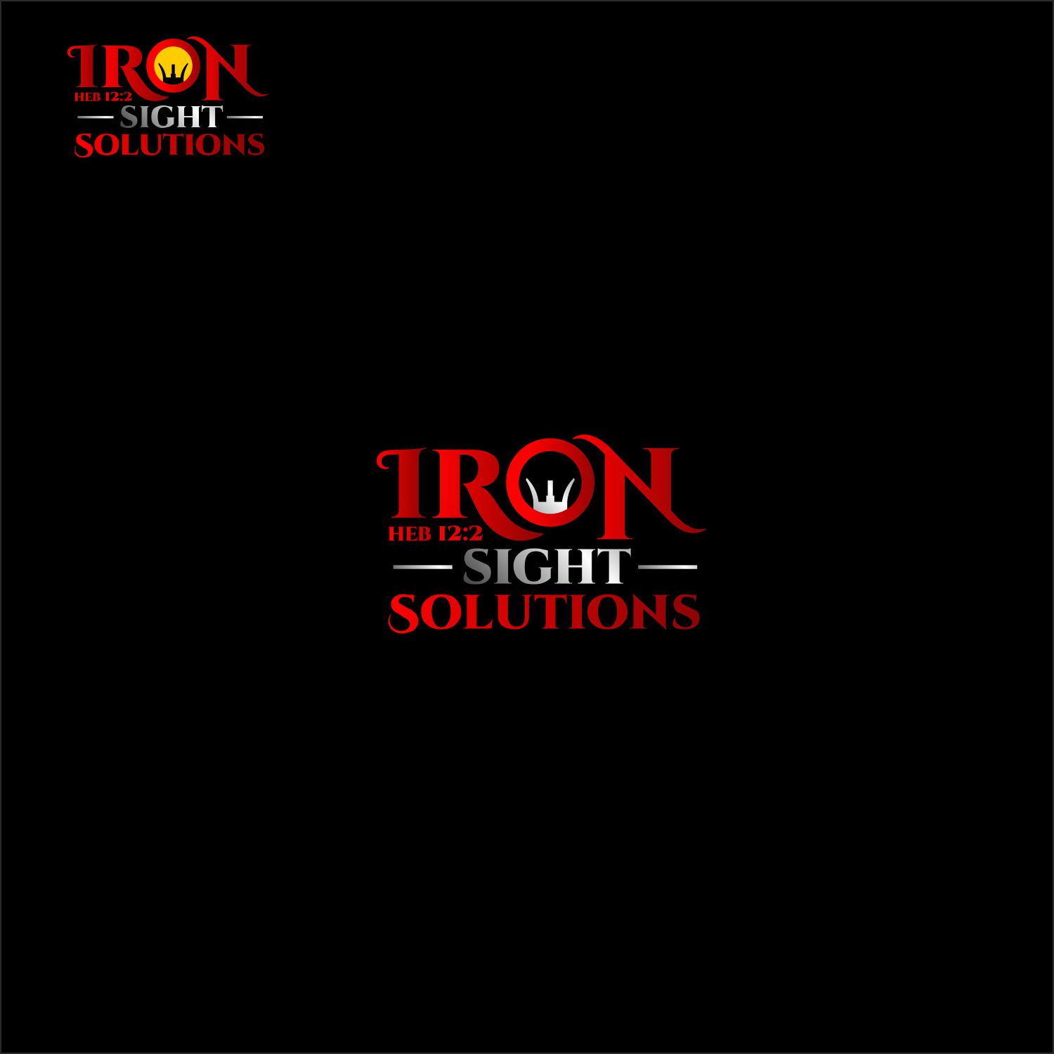 Logo-Design von A10 für IRONSight Solutions | Design #24053163