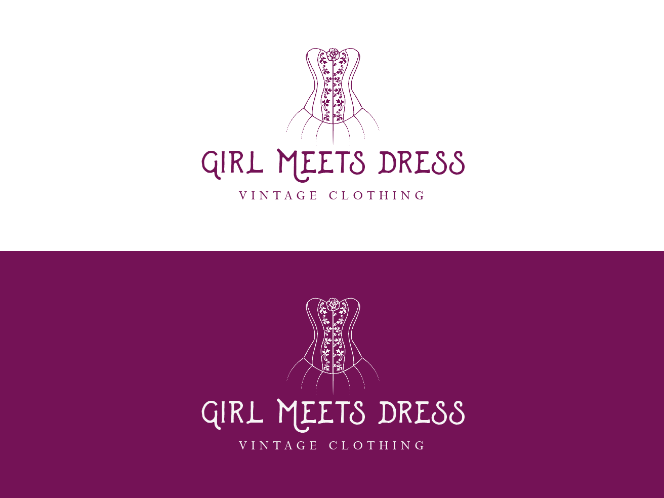 Logo Design by wonderland for Girl Meets Dress | Design #24009935