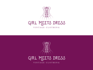 Logo Design by wonderland for Girl Meets Dress | Design: #24009935